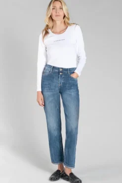 Le Temps des Cerises 400/18 Mom Regular Taille Haute 7/8Eme Jeans Bleu N°2 Blue Best Sale