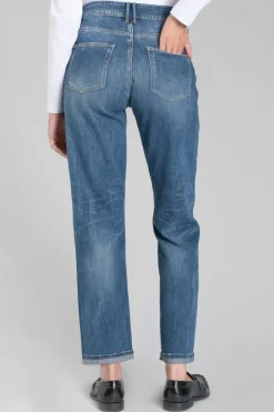 Le Temps des Cerises 400/18 Mom Regular Taille Haute 7/8Eme Jeans Bleu N°2 Blue Best Sale