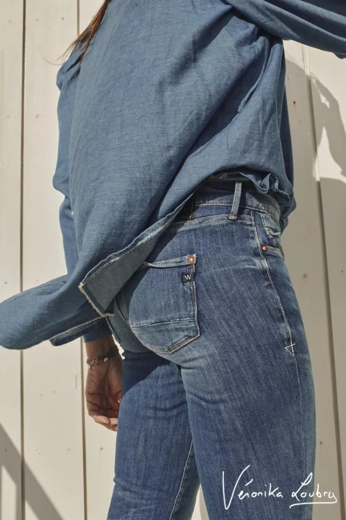 Le Temps des Cerises 300/16 Slim By Veronika Loubry Jeans Bleu N°3 Blue Outlet
