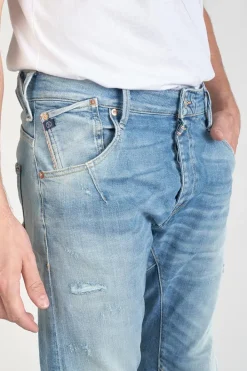 Le Temps des Cerises Alost 900/03 Tapered Arque Jeans Destroy Bleu N°4 Blue Flash Sale