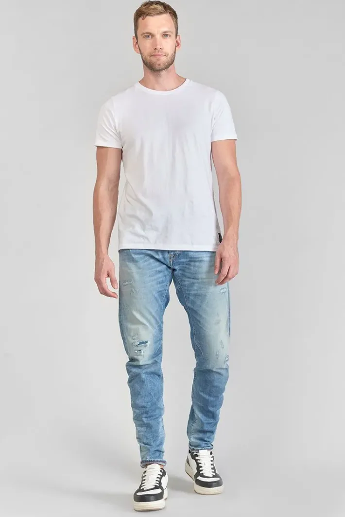 Le Temps des Cerises Alost 900/03 Tapered Arque Jeans Destroy Bleu N°4 Blue Flash Sale