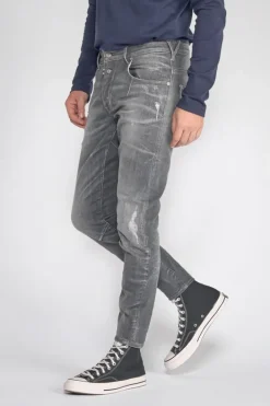 Le Temps des Cerises Alost 900/3 Tapered Arque Jeans Destroy Gris N°1 Grey Clearance