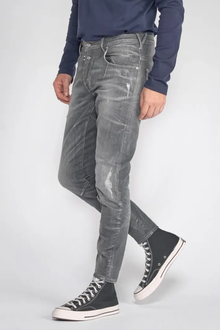 Le Temps des Cerises Alost 900/3 Tapered Arque Jeans Destroy Gris N°1 Grey Clearance