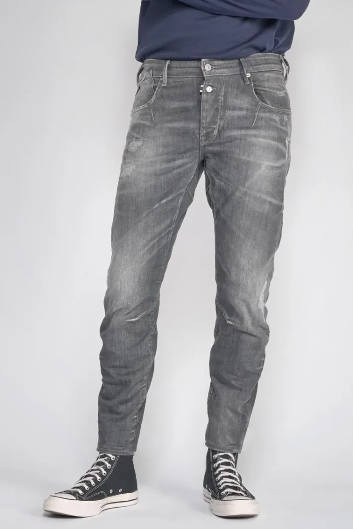 Le Temps des Cerises Alost 900/3 Tapered Arque Jeans Destroy Gris N°1 Grey Clearance