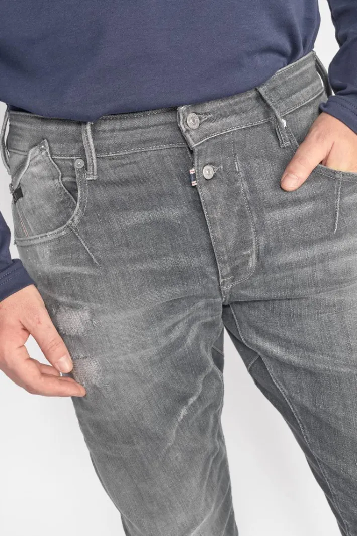 Le Temps des Cerises Alost 900/3 Tapered Arque Jeans Destroy Gris N°1 Grey Clearance