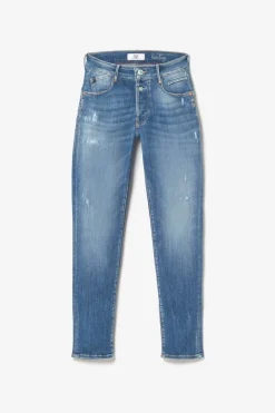 Le Temps des Cerises Anil Pulp Slim Taille Haute 7/8Eme Jeans Destroy Bleu N°3 Blue Discount