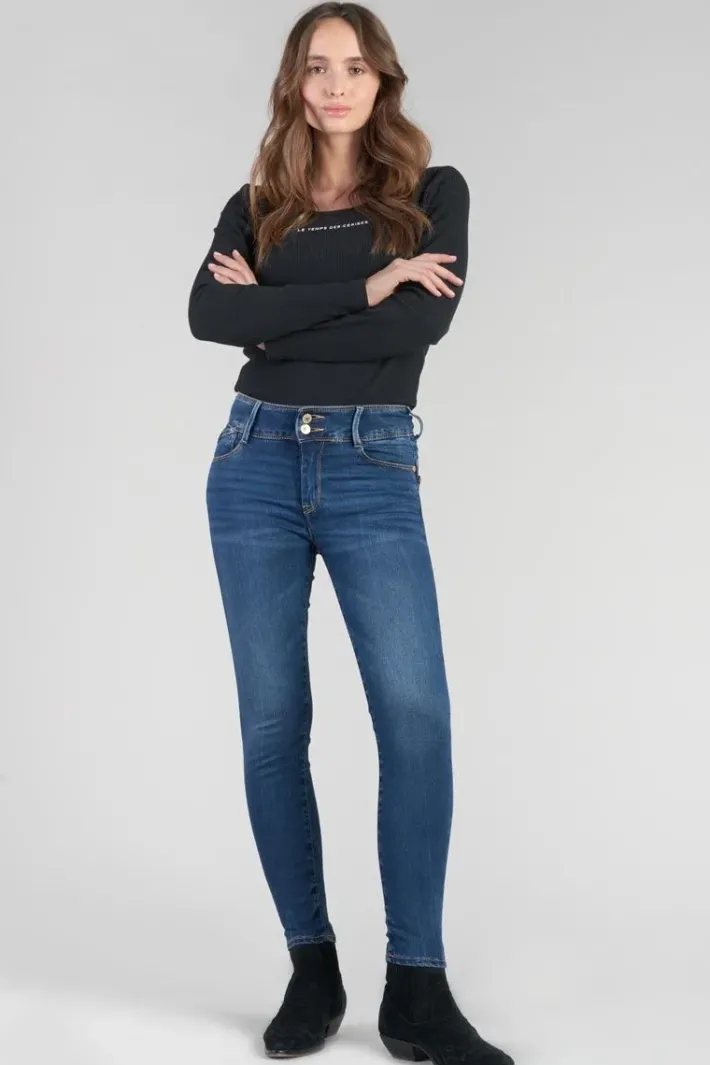 Le Temps des Cerises Asti Ultra Pulp Slim Taille Haute 7/8Eme Jeans Bleu N°2 Blue Shop