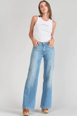 Le Temps des Cerises Axis Pulp Flare Taille Haute Jeans Bleu N°4 Blue Hot