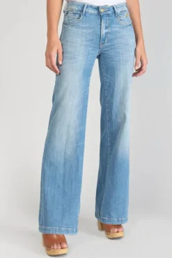 Le Temps des Cerises Axis Pulp Flare Taille Haute Jeans Bleu N°4 Blue Hot