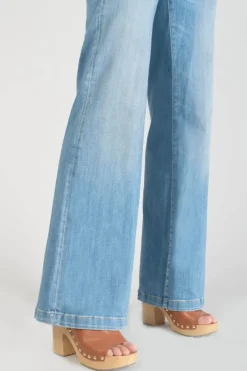 Le Temps des Cerises Axis Pulp Flare Taille Haute Jeans Bleu N°4 Blue Hot