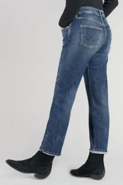 Le Temps des Cerises Bambino 400/17 Mom Taille Haute 7/8Eme Jeans Destroy Bleu N°2 Blue Store