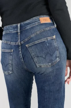 Le Temps des Cerises Bambino 400/17 Mom Taille Haute 7/8Eme Jeans Destroy Bleu N°2 Blue Store