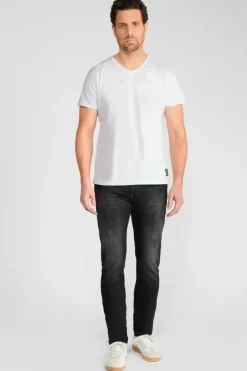 Le Temps des Cerises Basic 600/17 Adjusted Jeans Destroy Noir N°1 Black-Black New