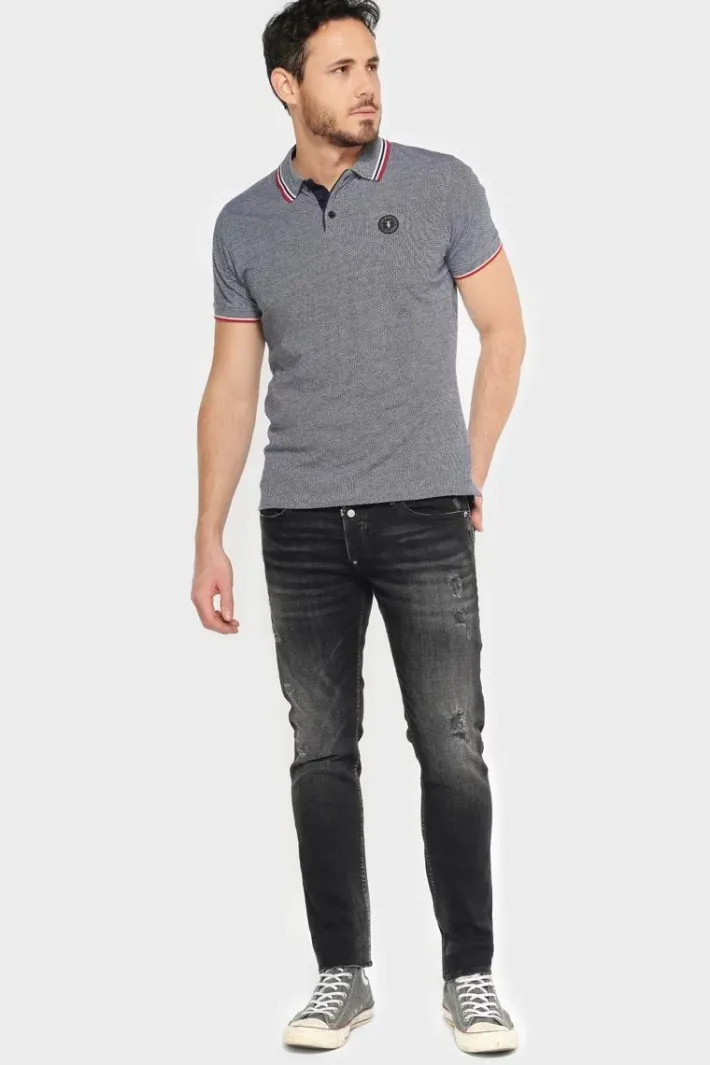 Le Temps des Cerises Basic 600/17 Adjusted Jeans Destroy Noir N°1 Black-Black New