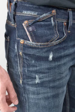 Le Temps des Cerises Basic 600/17 Adjusted Jeans Destroy Bleu N°1 Blue Cheap