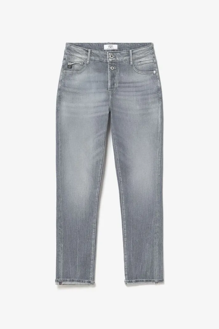 Le Temps des Cerises Basic 400/18 Mom Taille Haute 7/8Eme Jeans Gris N°3 Grey Clearance