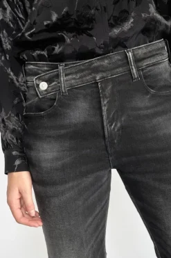 Le Temps des Cerises Basic 400/17 Mom Taille Haute 7/8Eme Jeans Noir N°1 Black / Black Cheap