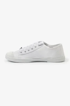 Le Temps des Cerises Baskets Basic Blanches Brodees Love Sale