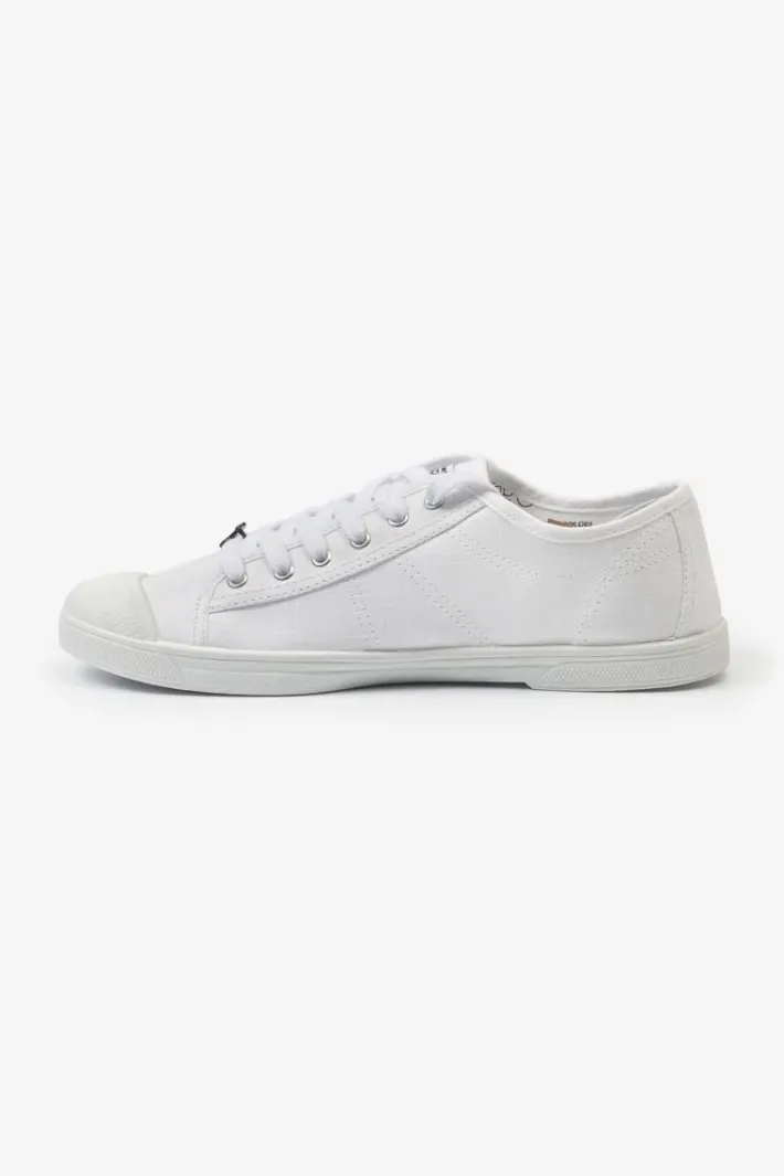 Le Temps des Cerises Baskets Basic Blanches Brodees Love Sale