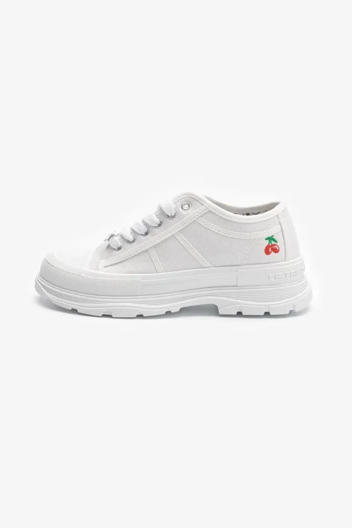 Le Temps des Cerises Baskets Lina Blanches White Flash Sale