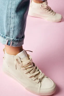 Le Temps des Cerises Baskets Montantes Harlo Beige Mono Off White Outlet