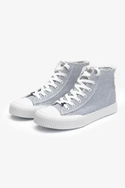 Le Temps des Cerises Baskets Montantes Harlo Rayees Stripes Shinny Sale