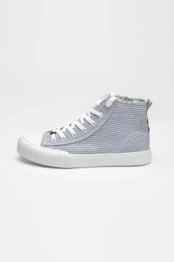 Le Temps des Cerises Baskets Montantes Harlo Rayees Stripes Shinny Sale