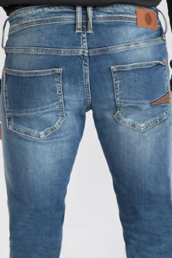 Le Temps des Cerises Bellarys 800/12 Regular Jeans Destroy Vintage Bleu N°3 Blue Clearance