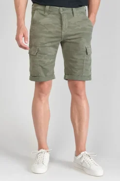 Le Temps des Cerises Bermuda Army Jogg Damon Kaki Camo Khaki Camo Best Sale