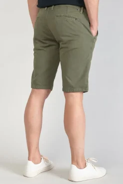 Le Temps des Cerises Bermuda Chino Jogg Swoop Kaki Leaf Sale