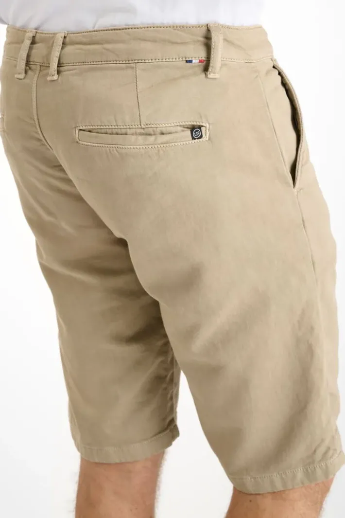 Le Temps des Cerises Bermuda Chino Jogg Swoop Beige Sable Sahara Store