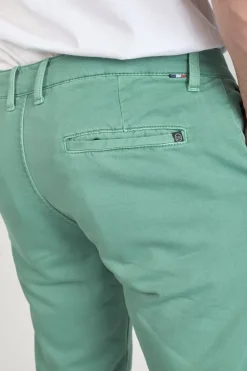 Le Temps des Cerises Bermuda Chino Jogg Swoop Vert D'Eau Oil Cheap