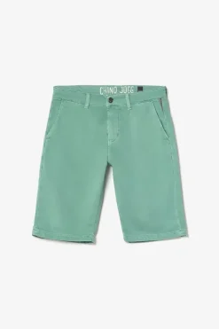 Le Temps des Cerises Bermuda Chino Jogg Swoop Vert D'Eau Oil Cheap