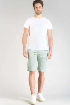 Le Temps des Cerises Bermuda Dromel Vert D'Eau Clair Grey Mist Best Sale