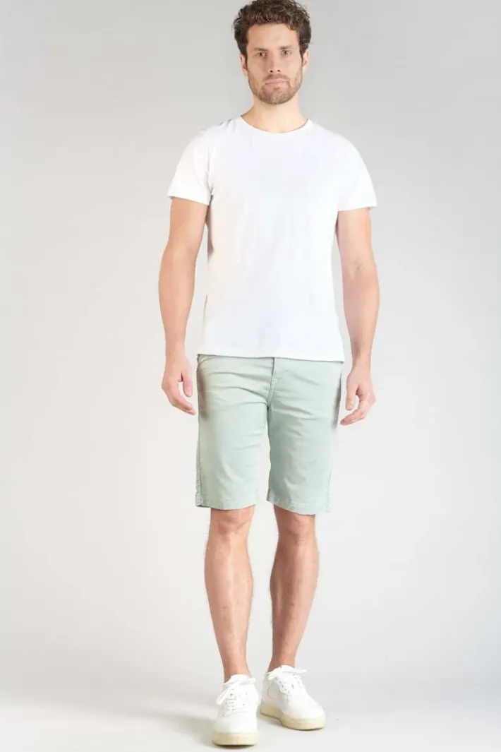 Le Temps des Cerises Bermuda Dromel Vert D'Eau Clair Grey Mist Best Sale