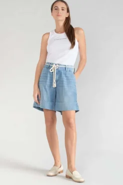 Le Temps des Cerises Bermuda Hellia En Jeans Bleu Clair Blue Cheap