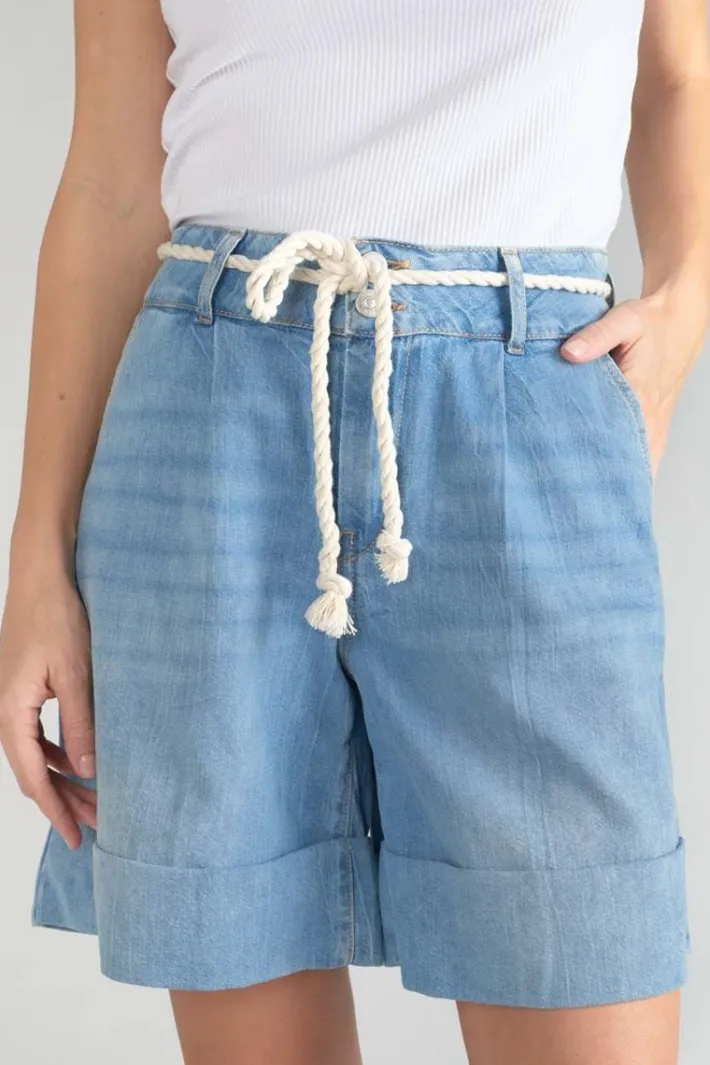 Le Temps des Cerises Bermuda Hellia En Jeans Bleu Clair Blue Cheap