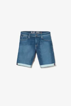 Le Temps des Cerises Bermuda Jogg Bleu Moyen Blue New