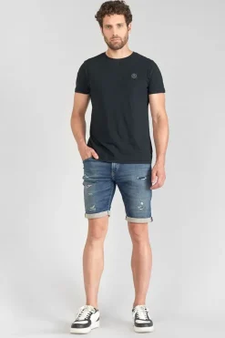Le Temps des Cerises Bermuda Jogg Oc Bleu Delave Destroy Blue Outlet