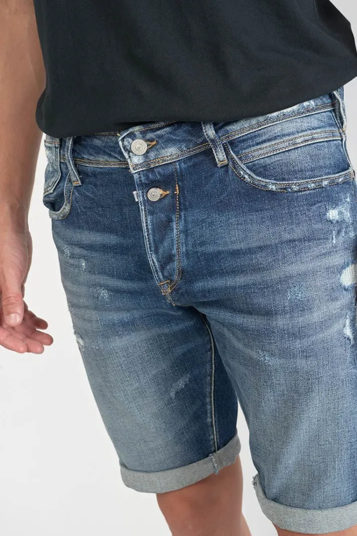 Le Temps des Cerises Bermuda Laredo En Jeans Bleu Fonce Destroy Blue Outlet