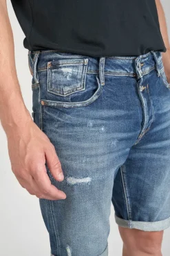 Le Temps des Cerises Bermuda Laredo En Jeans Bleu Fonce Destroy Blue Outlet