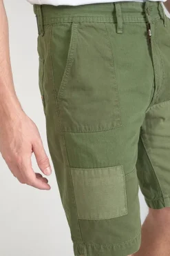 Le Temps des Cerises Bermuda Luberon Kaki Vert Khaki Fashion