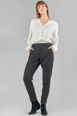 Le Temps des Cerises Blouse Frano En Jacquard Creme Ice Cream Best