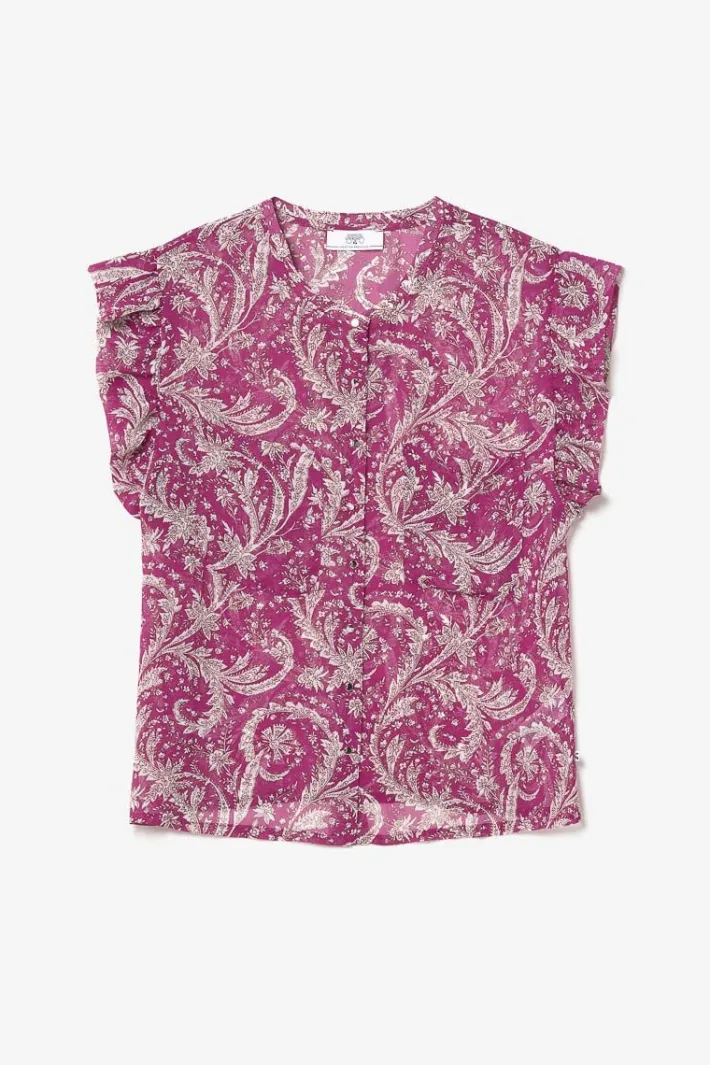 Le Temps des Cerises Blouse Suri Violine A Motif Cachemire Aster Store