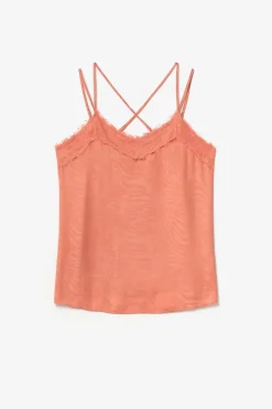 Le Temps des Cerises Caraco Ayek En Jacquard Orange Corail Coral Rose Sale