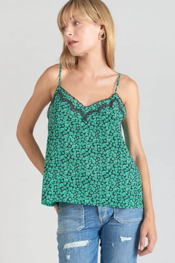 Le Temps des Cerises Caraco Janna A Motif Vert Tropical Online