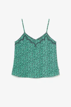 Le Temps des Cerises Caraco Janna A Motif Vert Tropical Online