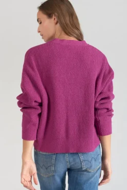 Le Temps des Cerises Cardigan Enel Violine Aster Shop