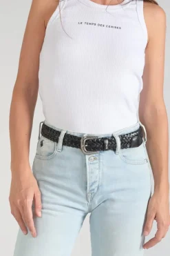 Le Temps des Cerises Ceinture Balk Noire Tressee Black Store