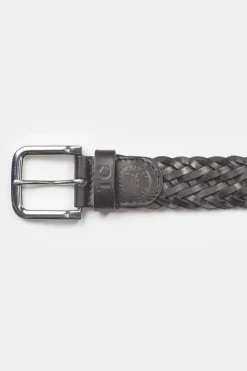 Le Temps des Cerises Ceinture Brazol En Cuir Noir Tresse Black Store